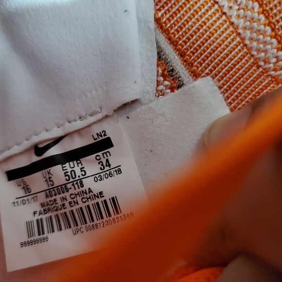 Nike Vapor Untouchable 3 Elite Mens Sz 16 Football Cleat (AO3006-118) NO… - Picture 11 of 13